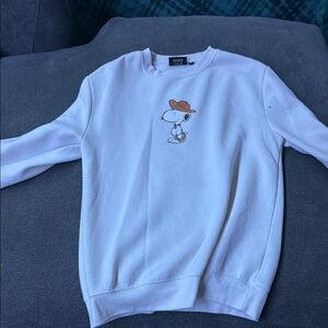 White Snoopy Sweater